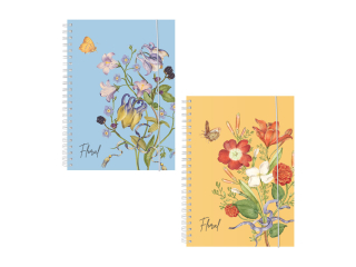 KO�ONOTATNIK A5 80 K. OK�ADKA PPL FLORAL SPREE