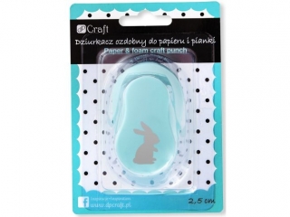 DZIURKACZ OZDOBNY  DO PAPIERU I PIANKI 2, 5 CM ZAJ�C WLK-DLP