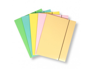 Teczka A4 z gumk� PENWORD CF-8 Pastel miks, 350gsm laminowana