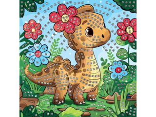 MOZAIKA PIANKOWA 25x25 cm WZ�R: DINOZAUR