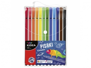 PISAKI W ETUI 12 KOLOR�W KIDEA