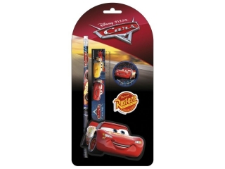 Zestaw 4 przybor�w szkolnych DERFORM Cars 44