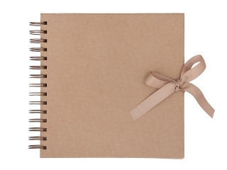 ALBUM DO ZDOBIENIA 20, 5 CM X 20, 5 CM - KRAFT (40 KARTEK) NZWR-DLP