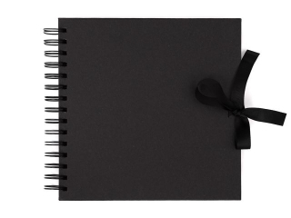 ALBUM DO ZDOBIENIA 20, 5 CM X 20, 5 CM - CZARNY (40 KARTEK) NZWR-DLP