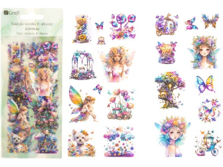 NAKLEJKI PET WRӯKI 6 ARKUSZY - RAINBOW [opakowanie=6szt] NZWR-DLP