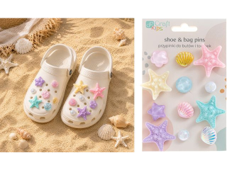 PRZYPINKI DO BUT�W I TOREBEK, 12 SZT. - SEA [opakowanie=6szt]