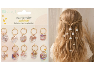 BI�UTERIA DO W�OS�W, 17 SZT. - MERMAID [opakowanie=6szt]