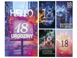Laurka  LO 115x190 LOBK_UR18_769 18ste Urodziny  [opakowanie=25szt]