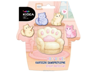 KARTECZKI SAMOPRZYLEPNE KOCI DOMEK KIDEA