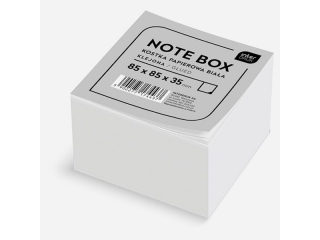 Kostka papierowa INTERDRUK bia�a 85x85x35mm