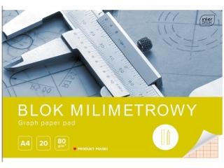 Blok milimetrowy A4 20k. INTERDRUK