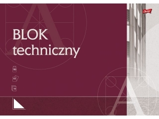 Blok techniczny A3 10 kartek ok�adka kredowana 190 g/m2 [opakowanie=10szt]