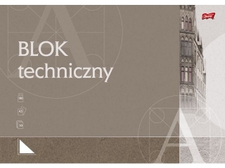Blok techniczny A3 10 kartek ok�adka kredowana 190 g/m2 [opakowanie=10szt]