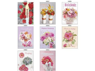 Laurka z brokatem B6B 117x167 B6B_OGPO_828 Podzi�kowania  [opakowanie=25szt]