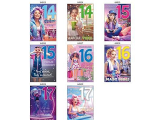 Laurka z cyframi na g�bkach exclusive B6GE 117x167 B6GE_URML_835 Urodziny  [opakowanie=10szt]