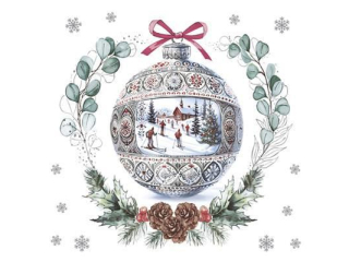 Serwetki POL-MAK SD_GW_025401 Daisy Lunch Scandinavian Artistic Bauble