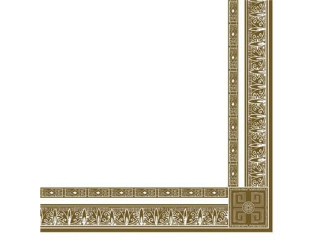 Serwetki POL-MAK SD_OG_004603 Daisy Lunch Antique Frame White