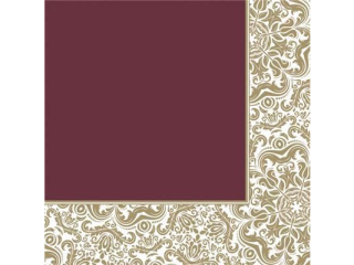 Serwetki POL-MAK SD_OG_027902 Daisy Lunch Ornament Frame Claret