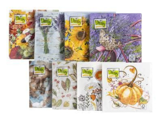 Serwetki POL-MAK SD_OG_MIX_JESIENNE Daisy Lunch MIX DAISY Everyday jesienne