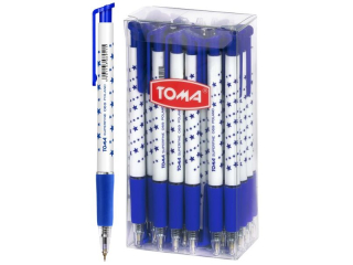 D�ugopis TOMA Automat Superfine z supercienk� ko�c�wk�, 0, 5mm - niebieski [opakowanie=30szt]TO-069 niebieski