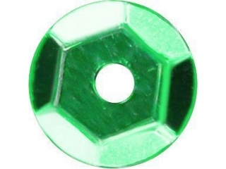Cekiny okr�g�e 7mm metaliczne zielone 14g