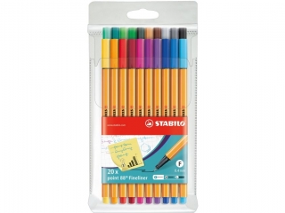Cienkopis STABILO point 88 etui 20 szt. 8820 [opakowanie=5szt]