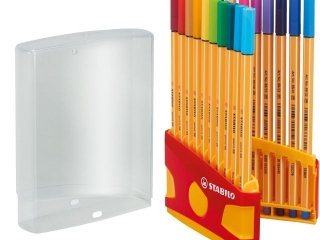 Cienkopis STABILO point 88 ColorParade pude�ko 20 szt. (czerwono-pomara�czowe) 8820-03 [opakowanie=5szt]