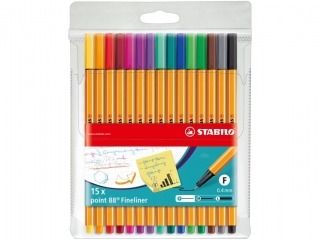Cienkopis STABILO point 88 etui 15 szt 8815 [opakowanie=10szt]