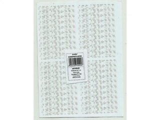 Cyfry samoprzylepne ART-DRUK   7mm bia�e Helvetica 10 arkusz