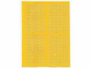 Cyfry samoprzylepne ART-DRUK   7mm ��te Helvetica 10 arkusz
