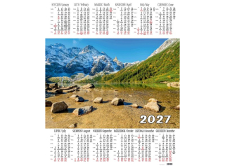 Kalendarz Jednoplanszowy BESKIDY P 1 Morskie oko 2027