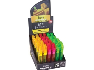 DOUBLE wk�.graf. 80szt. 0,7mm + Zakre�l x24 DISPLAY MIX