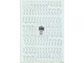 Cyfry samoprzylepne ART-DRUK  15mm bia�e Helvetica 10 arkusz