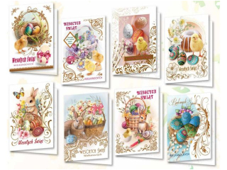Kartki Wielkanocne TOP GRAPHIC B6 BWB - �wieckie wzory