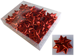 Kokardy Rozety �rednia 24szt. 8cm czerwone