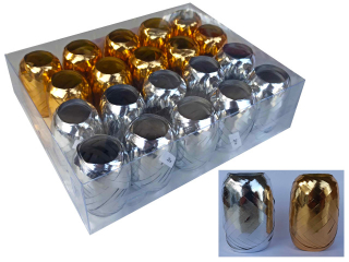 Kokardy Kokon metal 20szt. 20m z�oto-srebrne