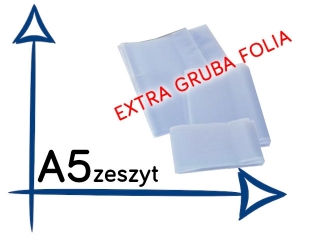 OK-1 Ok�adki na zeszyt A5 EXTRA gruba folia przezroczysta
