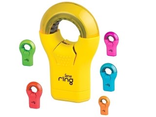 Gumka + temper�wka SERVE Ring 1-otw.  x8 DISPLAY kolor MIX