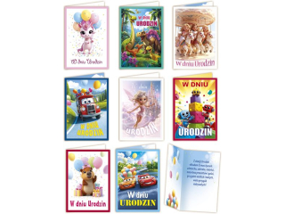 Kartki urodzinowe MERIGRAF B6 Urodzinki dzieci�ce