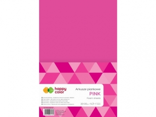 Arkusze piankowe HAPPY COLOR A4 5ark. - r�owe