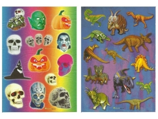 Naklejki POLSYR Du�e - hallowen/dinozaury 25szt.