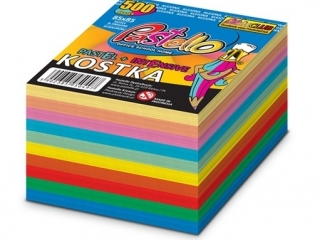 Kostka nieklejona 10 kolor 85x85 mm 500 kartek