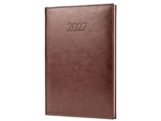 Kalendarz 2027 Agenda A4 Tygodniowy Br�zowy #2431
