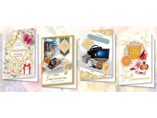 Kartki  TOP B6  BOGD z wyci�ciem Imieniny