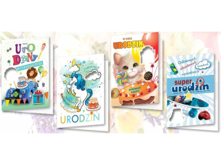 Kartki  TOP B6  BOGD z wyci�ciem Urodziny dzieci