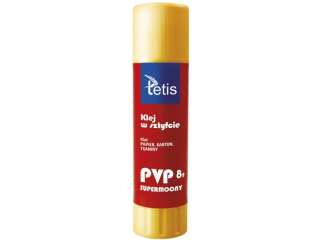 Klej w sztyfcie TETIS typu PVP SUPERMOCNY -  8g