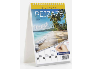Kalendarz 2027 Biurkowy Pionowy Miesi�czny A5 Pejza�e #3711
