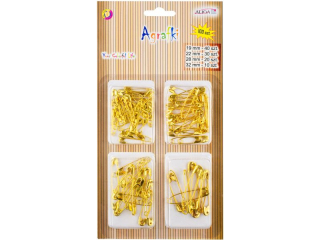 Agrafki AGR-0910 z�ote op.100szt.mix wielko�ci