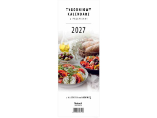 Kalendarz 2027 Tygodniowy z przepisami z magnesem #3216