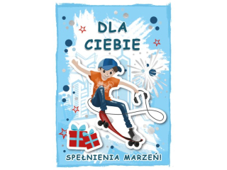 Kartka dla dzieci ARMIN STYLE GM-1115 Spe�nienia Marze� dla ch�opca 3D
